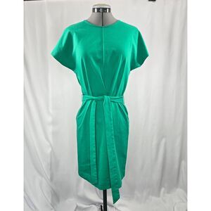 Boden Tara Ponte T-Shirt Dress in Meadow‎ Green Casual Jersey Women's Size 8 R